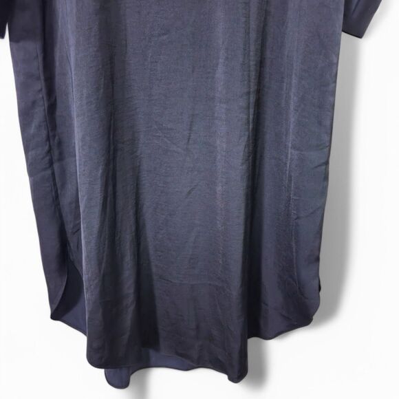 Chico’s Black Label Shirt Dress Medium Dark Romantic Minimalism Black - Picture 6 of 9